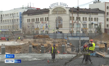 Основной монтаж фонтана на площади Ленина в Якутске начнется в июне