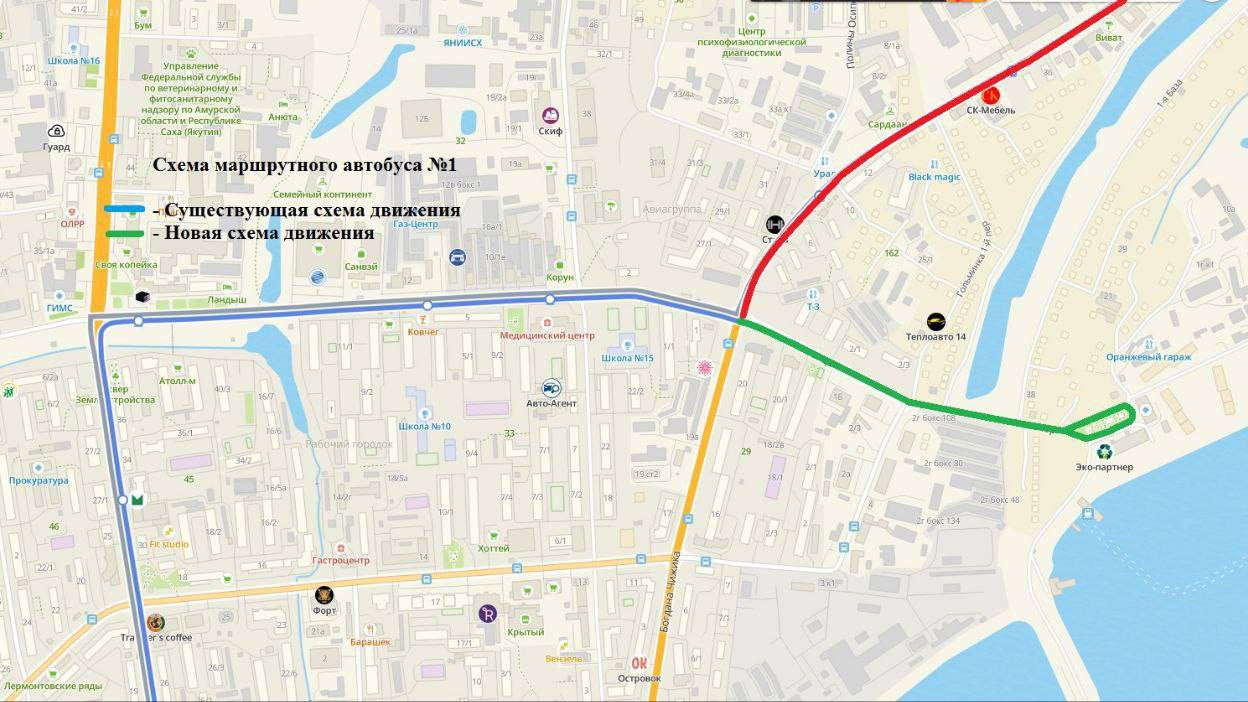 В Якутске приостановлена работа автобусного маршрута №8 – ГТРК «Саха»