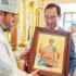 Айсен Николаев передал Архиепископу Якутскому и Ленскому Роману икону Великомученика Димитрия Солунского
