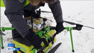 Воздушная переправа. В Якутске несмотря на морозы используют беспилотники для доставки грузов