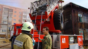 В Нерюнгри при пожаре в жилом доме пострадал человек