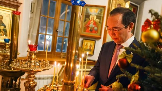 Поздравление Главы Якутии Айсена Николаева с Рождеством Христовым