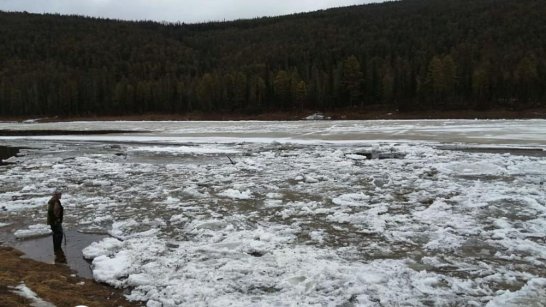 На реке Тээнэ в Олёкминском районе начались подвижки льда