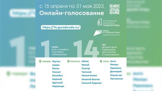 Якутия готовится к рейтинговому онлайн-голосованию на благоустройство пространства