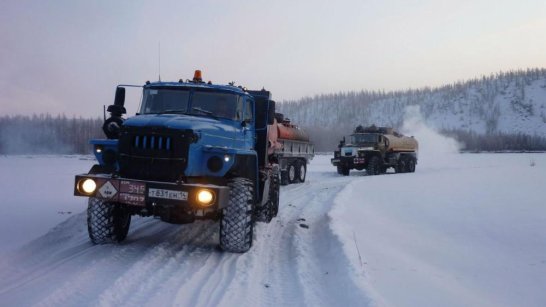 "Сахаэнерго" завершило план доставки топлива по автозимникам в 2025 году