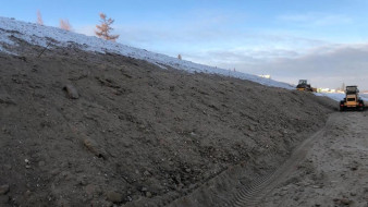 На реке Вилюй ведутся берегоукрепительные работы