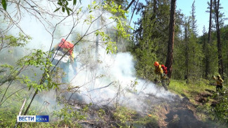 Огнеборцы из Авиалесоохраны задействованы в защите населенных пунктов Якутии от пожаров