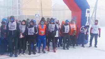 Экстремальный спорт: холодный забег в Покровске