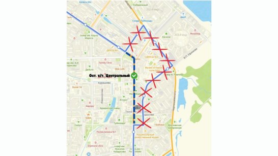 В Якутске временно изменен маршрут автобуса №14