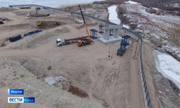 Ровно год назад в Якутии установили первую сваю будущего Ленского моста