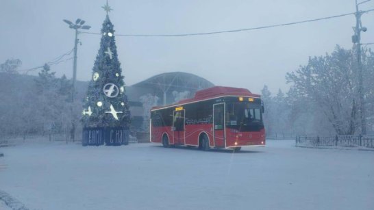 Бесплатный временный автобусный маршрут №100н запустят в Якутске в новогоднюю ночь