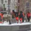 На Якутск обрушился сильный снегопад. Коммунальные службы переведены на усиленный режим работы