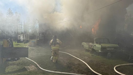 В Сунтарском районе при пожаре частного дома пострадал человек