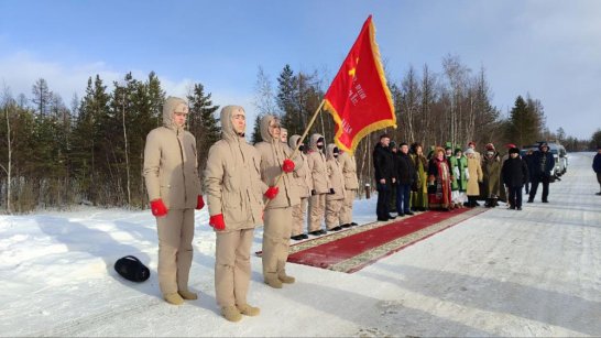 Мирнинский район принял эстафету "Знамя Победы"