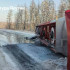 Разлив нефтепродуктов произошёл на трассе Р-504 "Колыма" из-за опрокидывания бензовоза