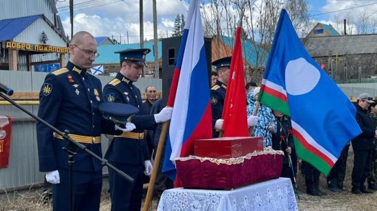 В Хангаласском районе Якутии перезахоронили останки солдата Ильи Алексеева