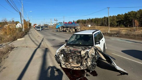 В Якутске в результате дорожно-транспортного происшествия пострадал водитель
