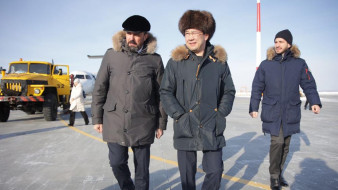 Глава Якутии находится с рабочей поездкой в Нерюнгринском районе