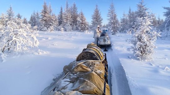 В Жиганском районе госинспекторы провели зимний маршрутный учёт диких животных