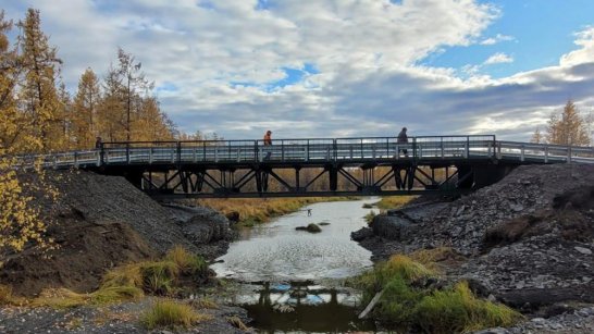 В Верхоянском районе завершено строительство моста через ручей Солонхой