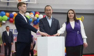 В Томмоте открыли после реконструкции здание школьного спортзала