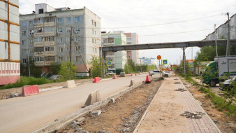 В Якутске обустраивают водоотведение на улице Севастопольская
