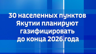 30 населенных пунктов Якутии планируют газифицировать до конца 2026 года