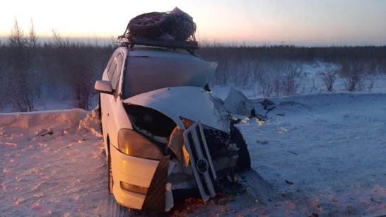 В Вилюйском районе произошло столкновение двух автомобилей. Есть пострадавшие