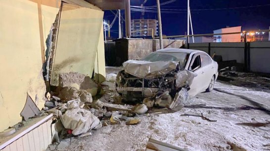 В Якутске произошло дорожно-транспортное происшествие. Пострадал водитель