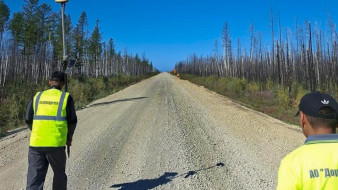 На участке автодороги "Кобяй" завершается ремонт участка