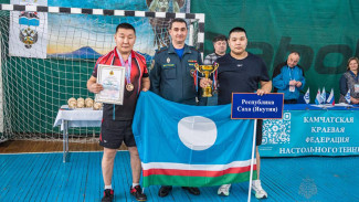 Сотрудники МЧС из Якутии стали призерами соревнований по настольному теннису среди регионов ДФО