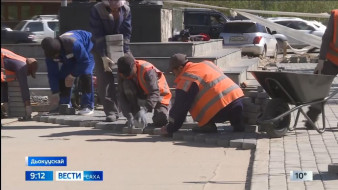 Дьокуускай куорат дьон хаамар сирдэригэр өрөмүөн үлэтэ салҕанар