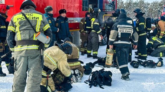 В Якутске состоялись учения пожарно-спасательного отряда МЧС России