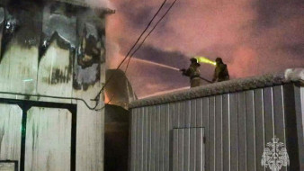 В Мирном при пожаре частной дачи погиб мужчина
