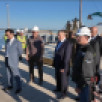 Юрий Трутнев вместе с Главой Якутии посетили стройплощадку Ленского моста