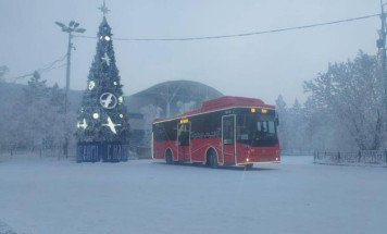 Бесплатный временный автобусный маршрут №100н запустят в Якутске в новогоднюю ночь