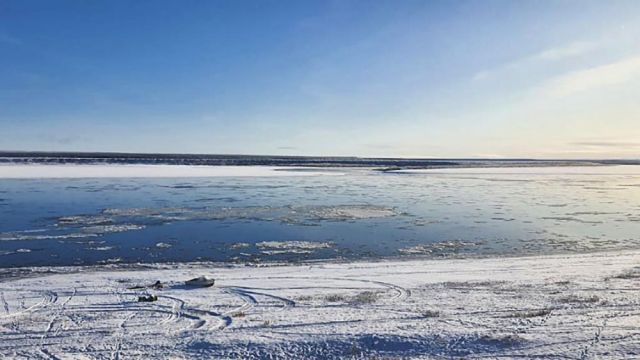 На реке Лена преобладает суточный спад уровней воды