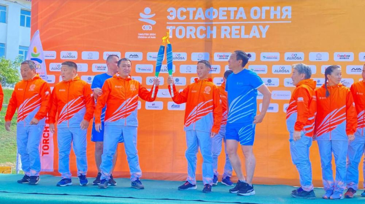 В Чурапчинском районе прошла эстафета огня VIII Игр 