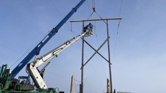 Энергетики Якутии выполнили первый этап капремонта воздушной линии "Табага-Мохсоголлох"
