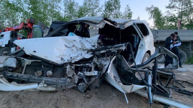 В Намском районе в результате ДТП погиб один человек и 7 пострадали