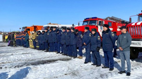 В Среднеколымском районе проведены учения к паводко- и пожароопасному сезону