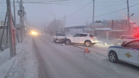 За последние сутки в Якутске зафиксировано шесть ДТП. Один человек получил травмы