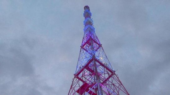 В Якутске телебашня окрасится в цвета флага Якутии