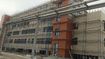 В селе Амга возводят новую поликлинику по президентскому нацпроекту