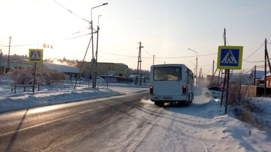В Якутске автобус совершил наезд на пешехода