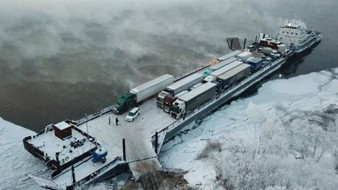 На переправе "Якутск - Нижний Бестях" число паромов сократилось до 5 единиц