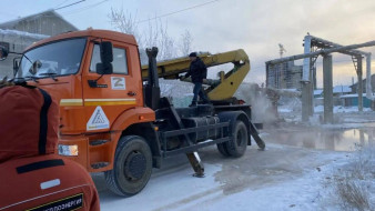 В Якутске ведутся работы по восстановлению теплоснабжения