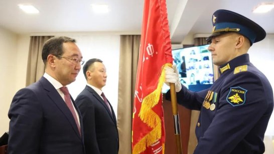 Эстафета "Знамя Победы" завершится в Якутске водружением стяга на Площади Победы