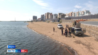 Городской пляж Якутска готовят к открытию нового купального сезона