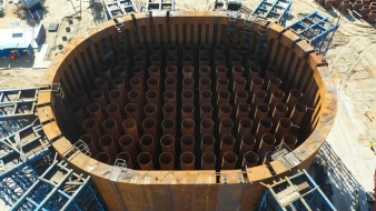 В Якутии завершена подготовка первого коффердама для строительства Ленского моста